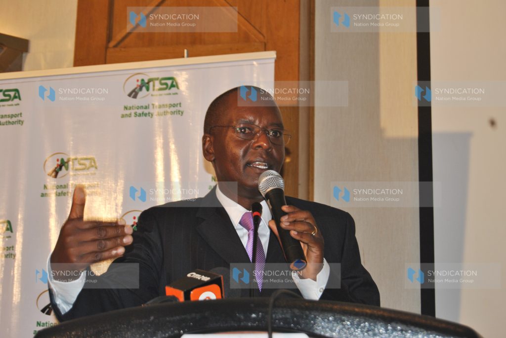 Transport Minister Amos Kimunya