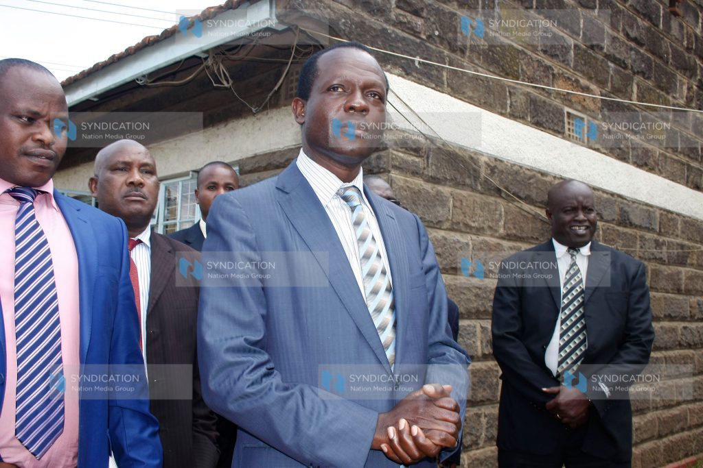 Politician Raphael Tuju leave Kilimani police