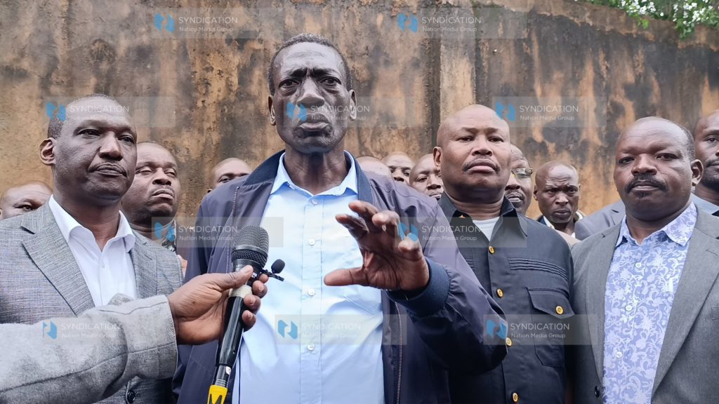 Collins Oyuu, the Kenya National Union of Teachers Secretary General