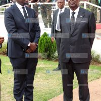 Nairobi Governor Johnson Sakaja with Prime Cabinet Secretary Musalia Mudavadi