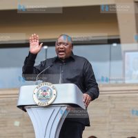 Former President Uhuru Kenyatta delivers a heartfelt speech during the state funeral of former Prime Minister Raila Odinga