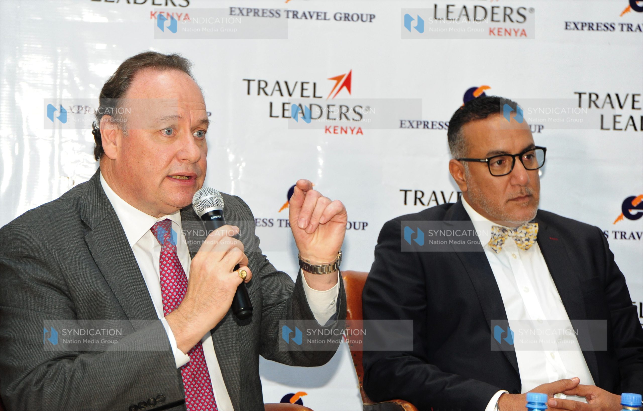 Express Travel Group CEO Alastair Addison and CS Tourism Hon Najib Balala