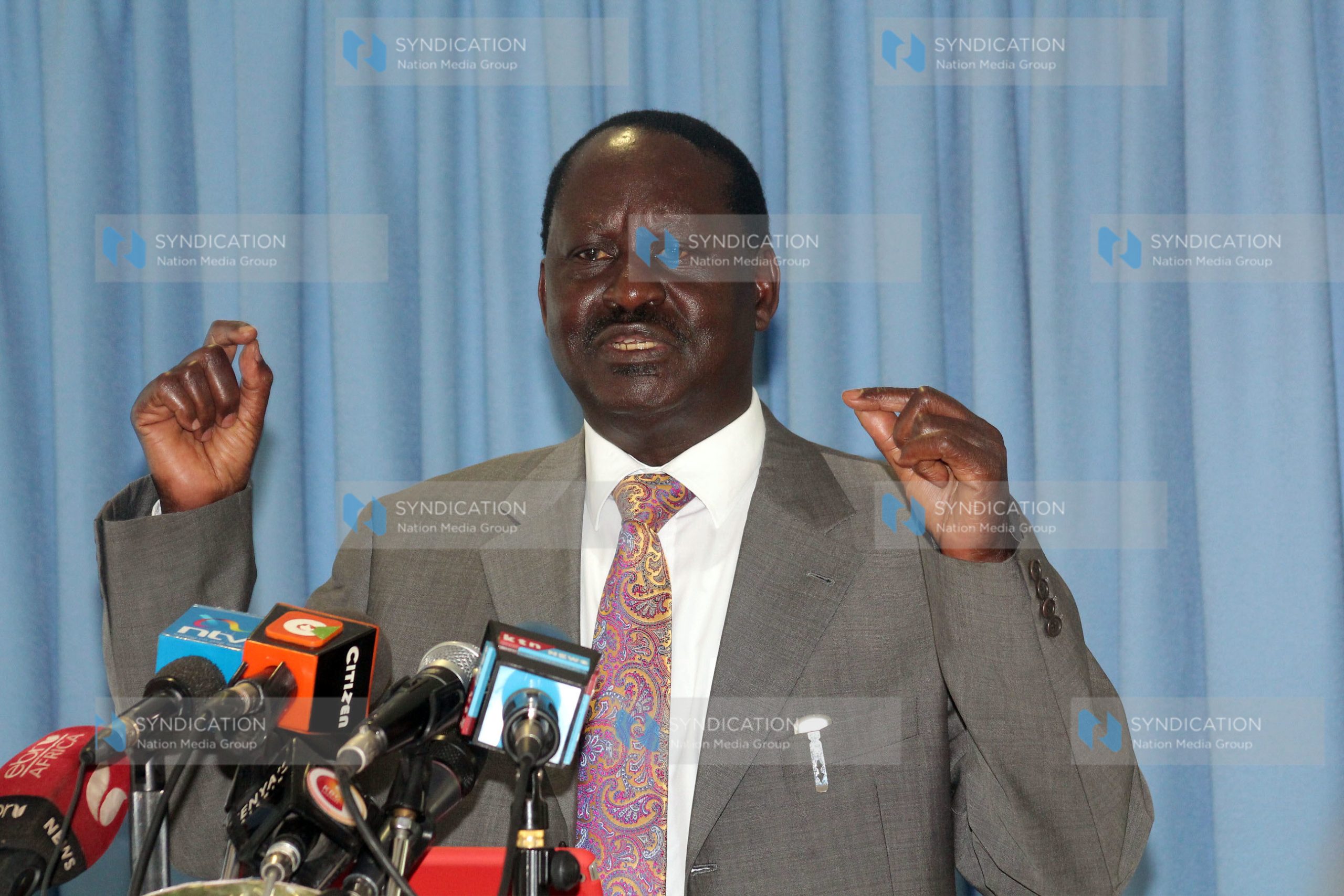 Former Prime Minister Raila Odinga