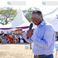 Cabinet Secretary nominee Raphael Tuju addresses mourners