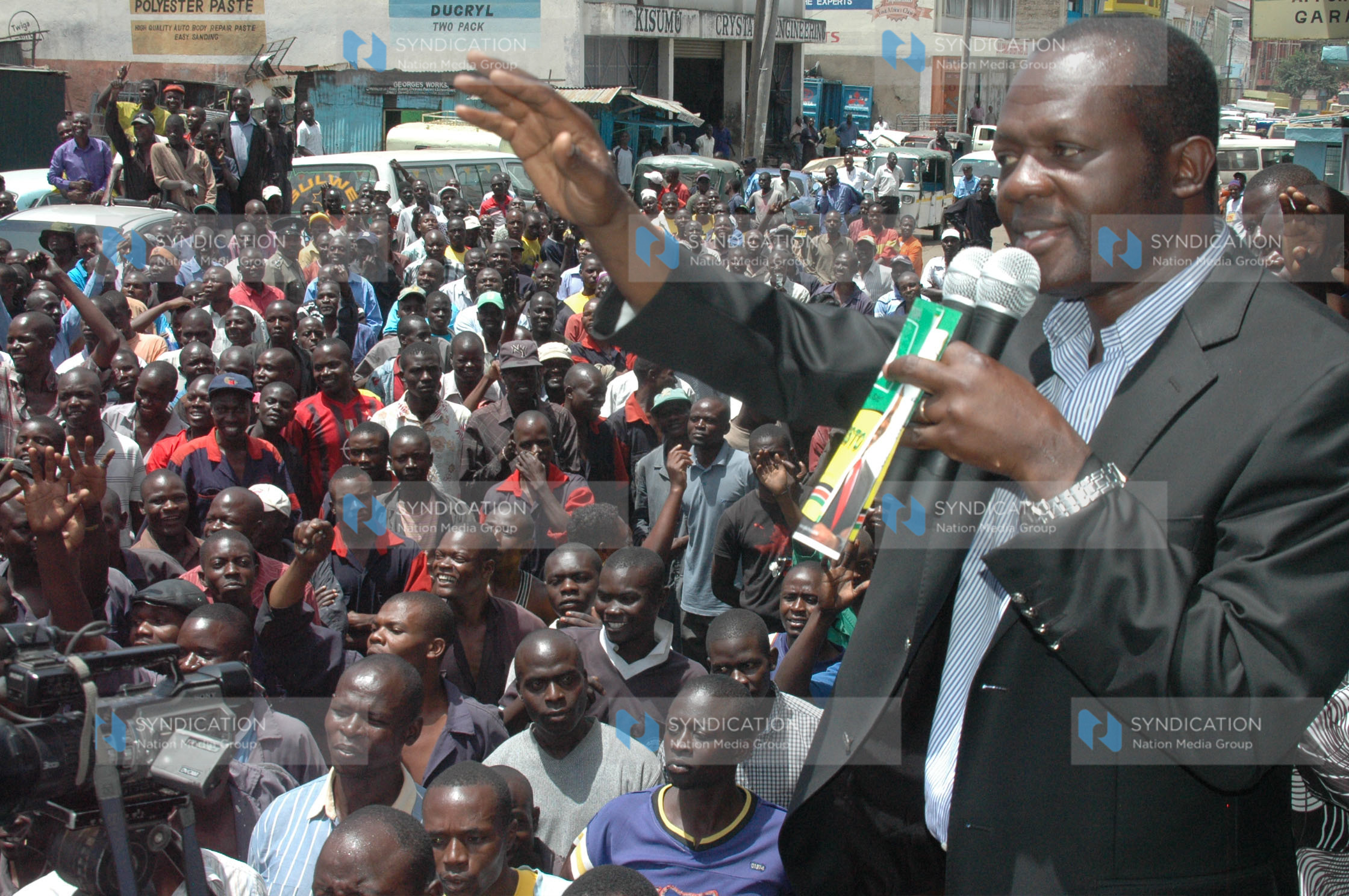 POA presidential aspirant Mr. Raphael Tuju addresses Jua-Kali artisans
