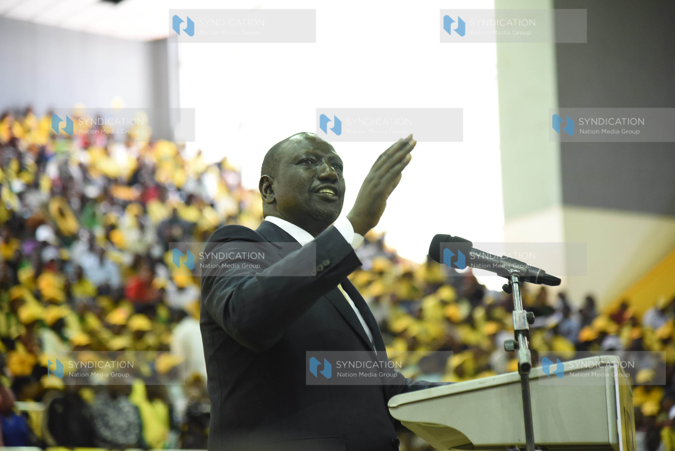 Deputy President William Ruto addressing delegates