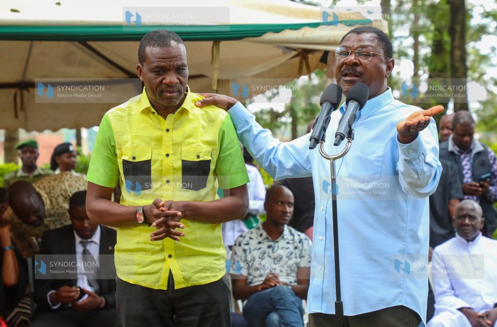 National Assembly Speaker Moses Wetangula endorsed UDA parliamentary candidate David Ndakwa