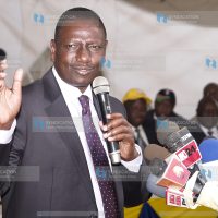 Eldoret North MP William Ruto speaking to UDM delegates