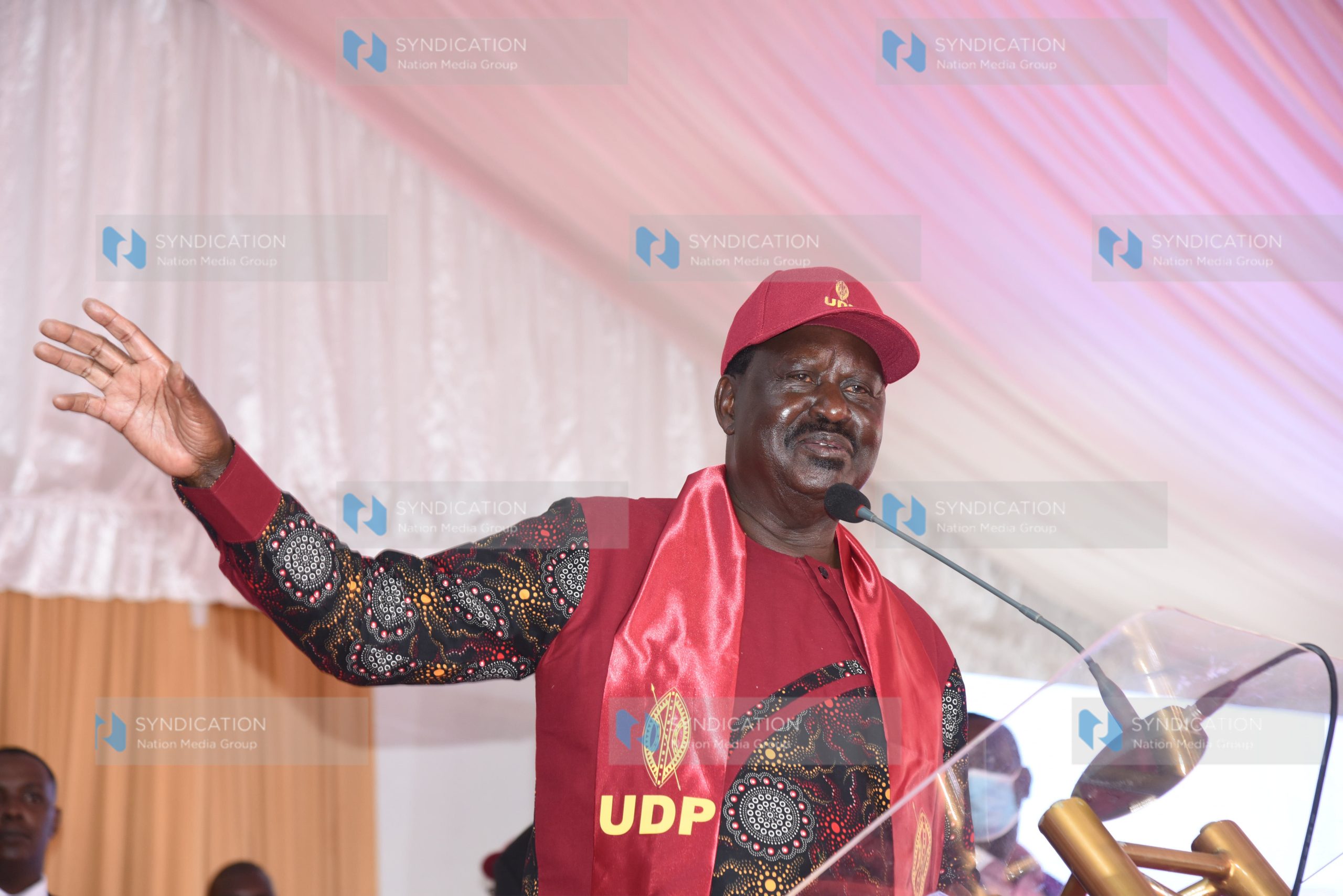 ODM leader Raila Odinga addresses delegates