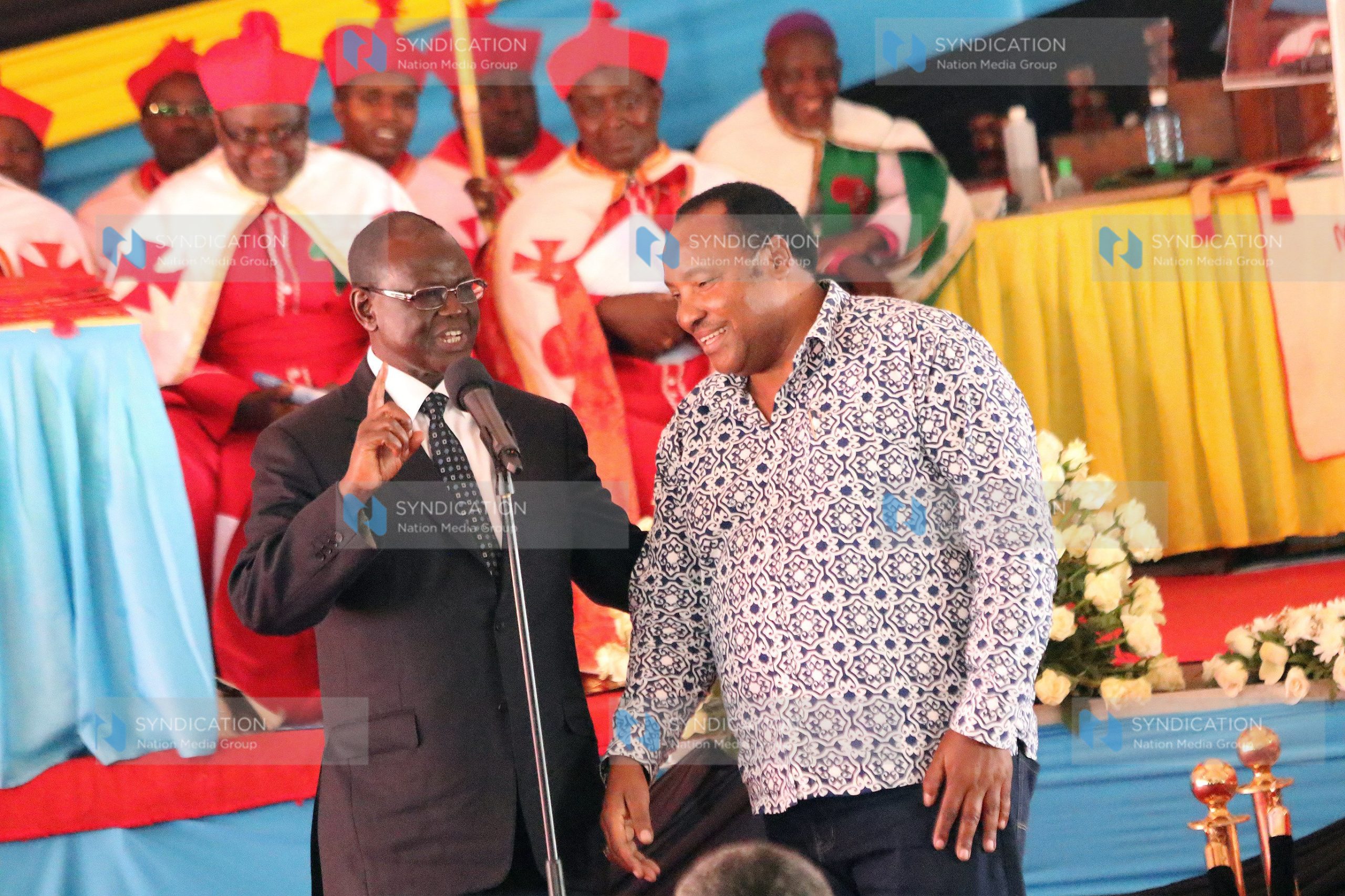 Meru Governor Kiraitu Murungi and his Kiambu counterpart Ferdinand Waititu