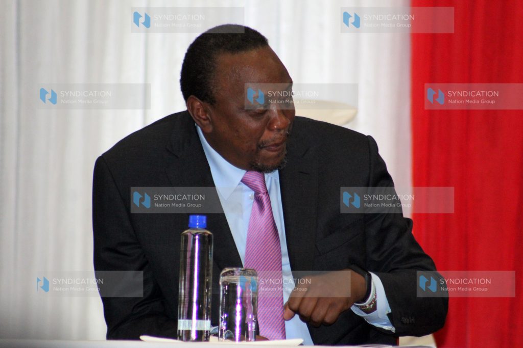 President Uhuru Kenyatta at Sarit centre