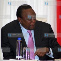 President Uhuru Kenyatta at Sarit centre