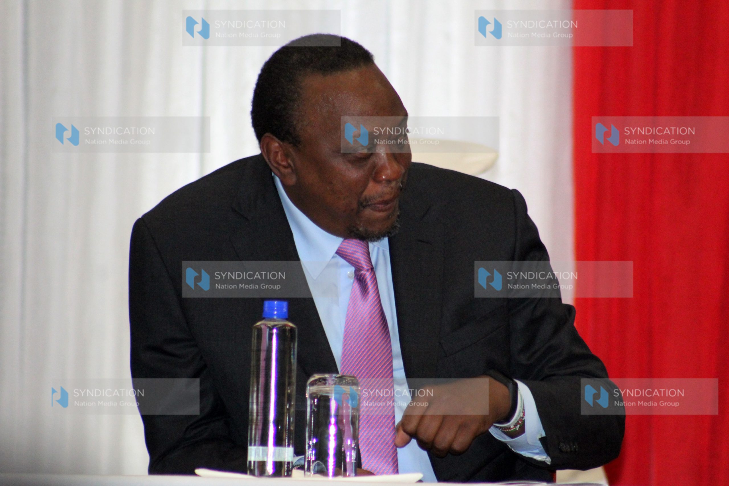 President Uhuru Kenyatta at Sarit centre