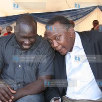 Deputy prime minister Uhuru Kenyatta and Cheranganyi MP Joshua Kutuny