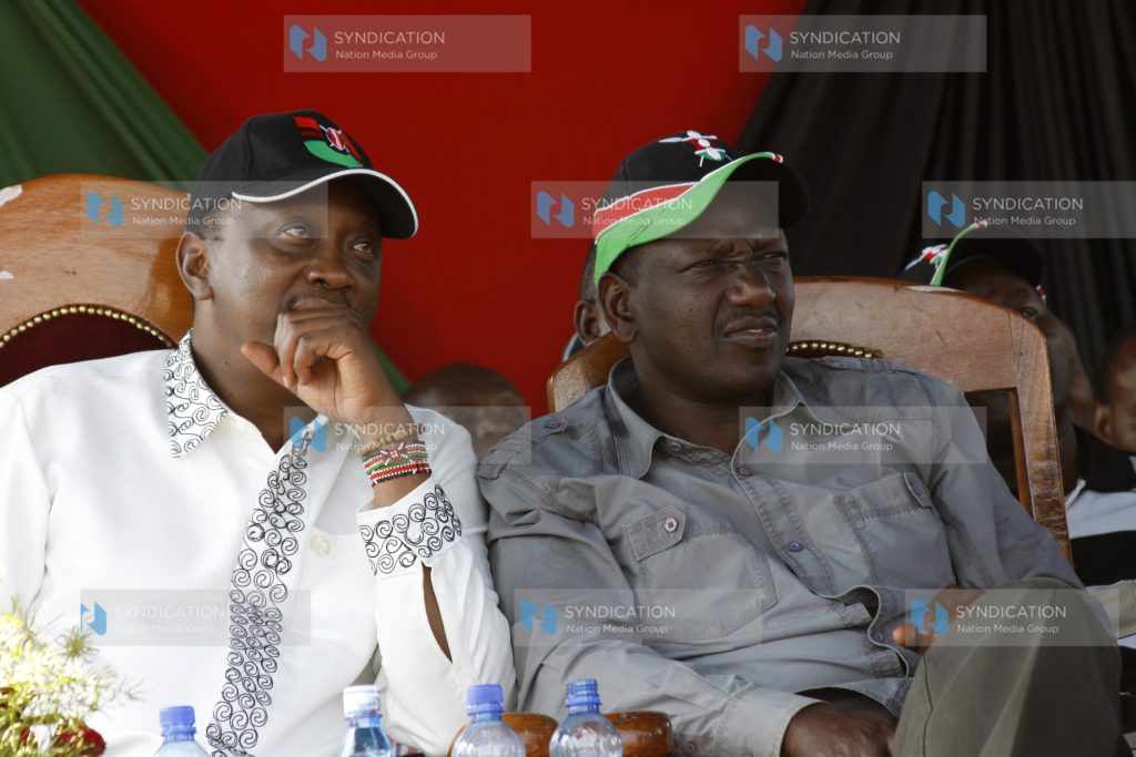 Deputy Prime Minster Uhuru Kenyatta with William Ruto