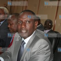 Higher education minister William Ruto addresses journalists