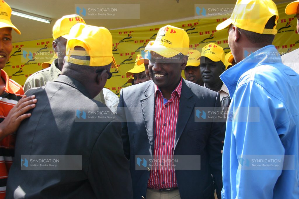 Party leader of URP, William Ruto meeting with some of the defectors who had joined URP