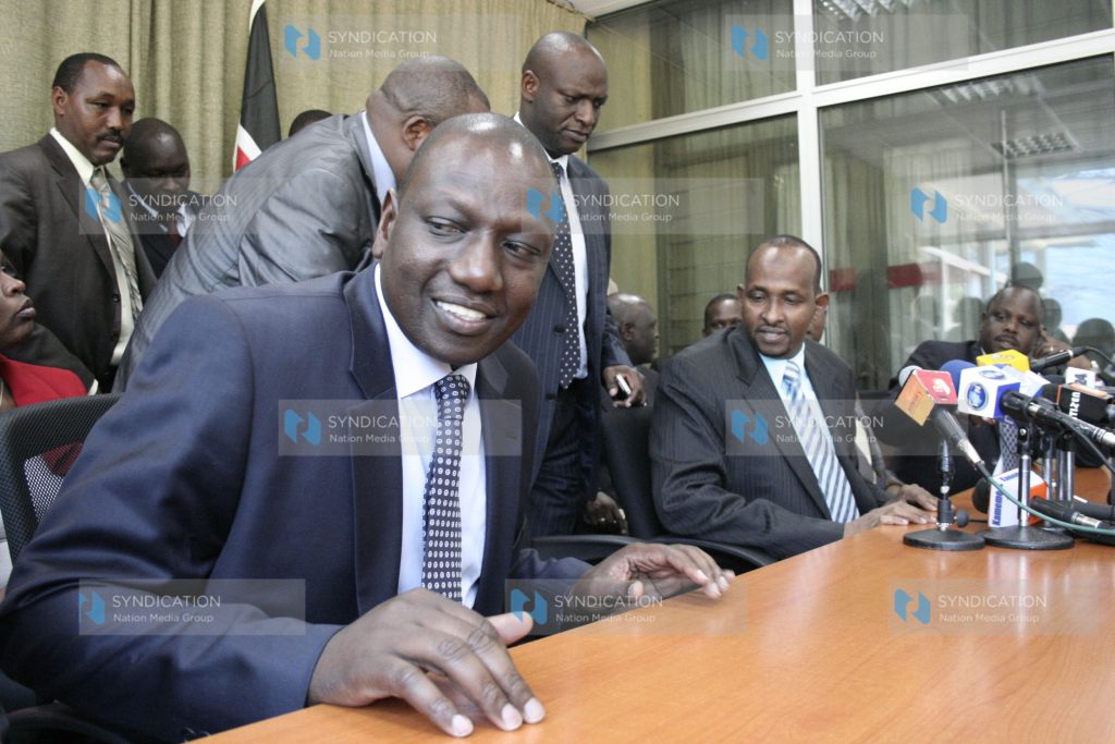 United republican party members William Ruto, Charles Keter, Adan Duale and Isaac Rutoon