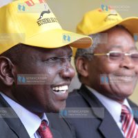 URP presidential candidate William Ruto with URP party member Chirau Ali Makwere