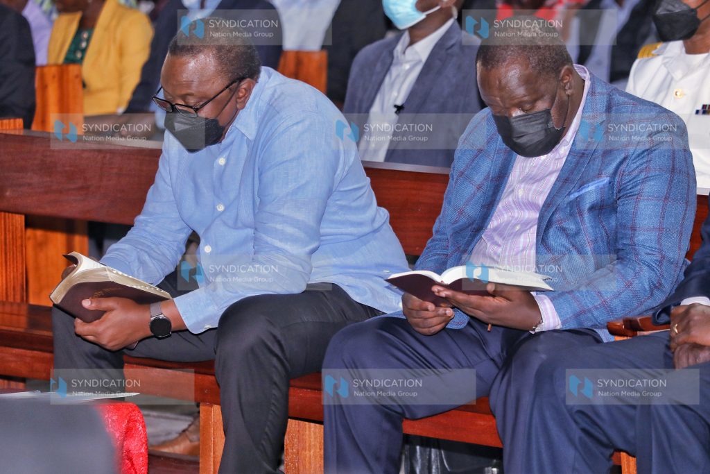 President Uhuru Kenyatta accompanied Interior CS Dr. Fred Matiangi