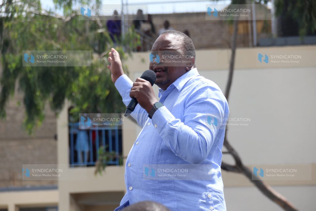 President Uhuru Kenyatta addresses city residents