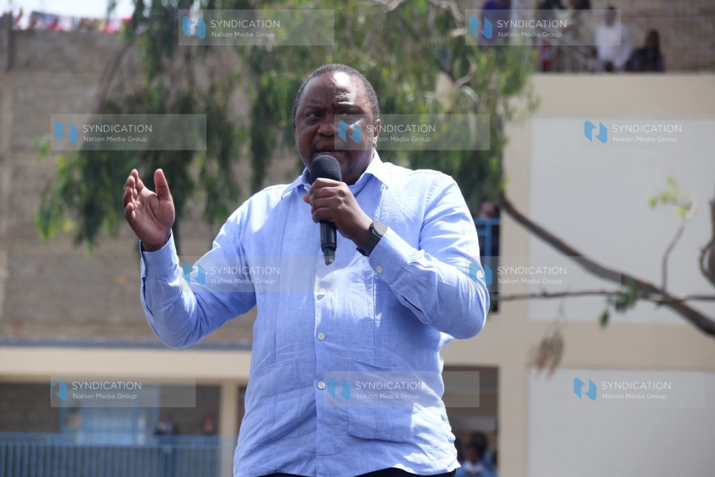 President Uhuru Kenyatta addresses city residents
