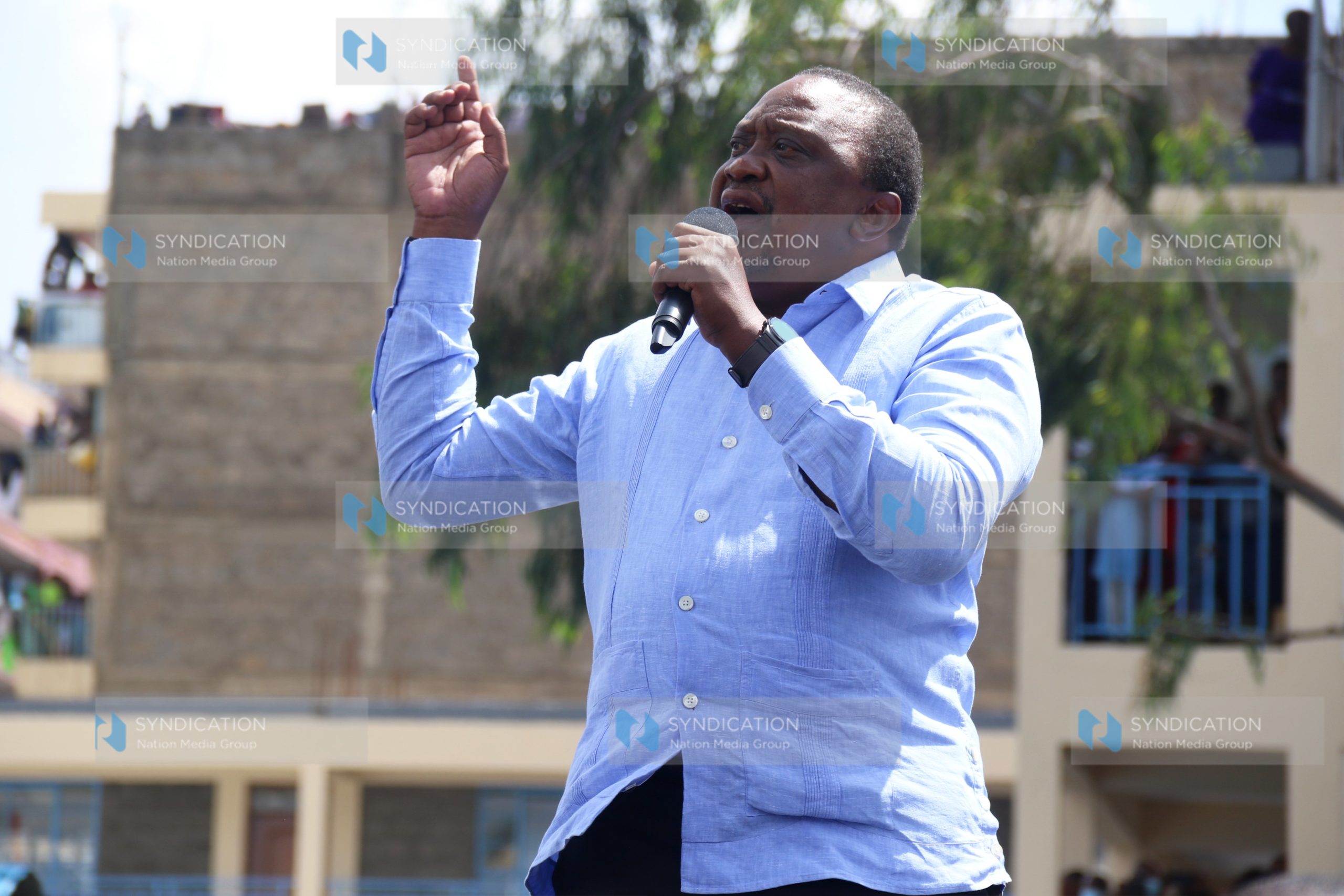 President Uhuru Kenyatta addresses city residents