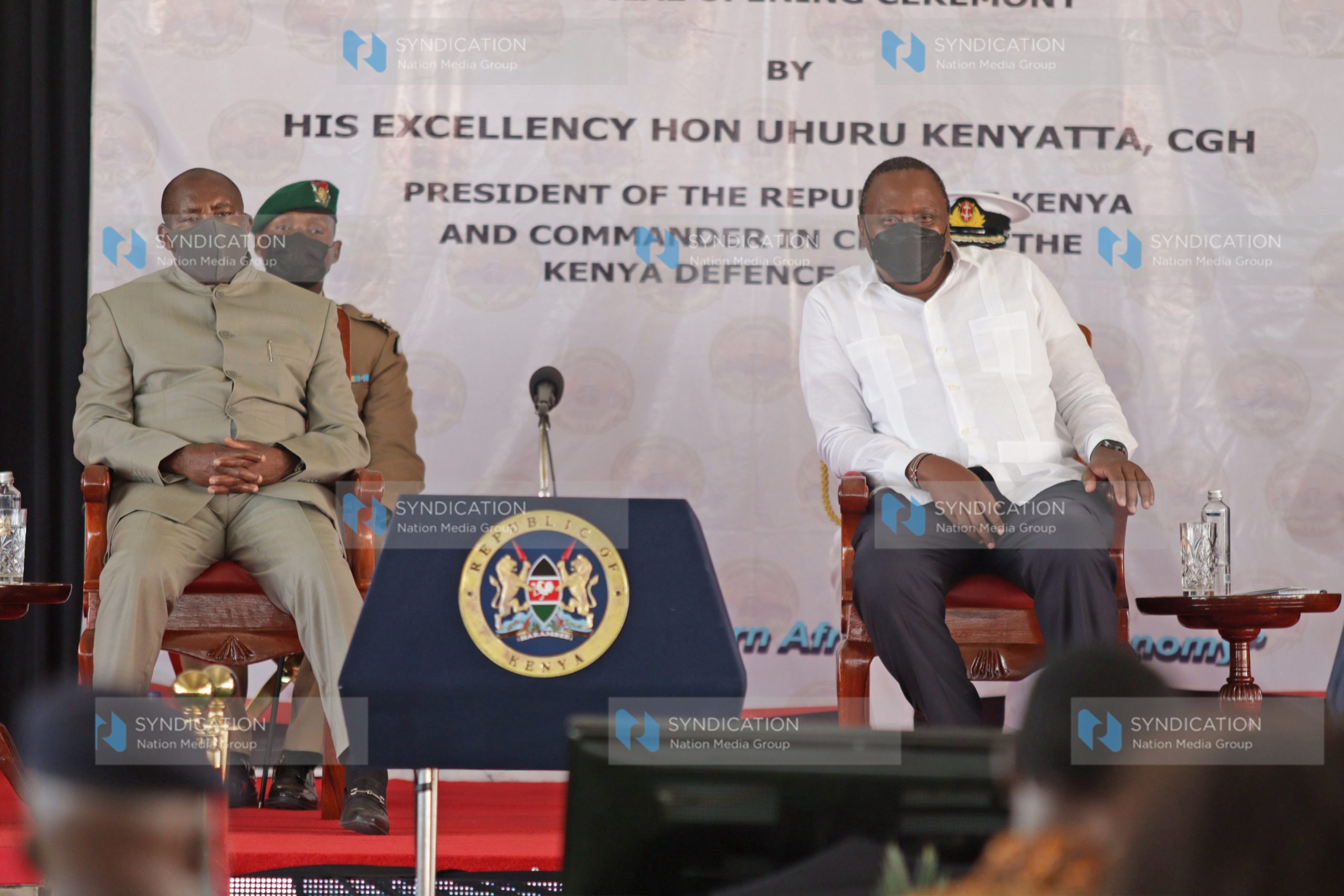 President Uhuru Kenyatta and his Burundi counterpart Evariste Ndayishimiye