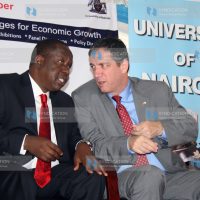 Cabinet Secretary, Ministry of ICT Dr. Fred Matiang’i and Israel Ambassador to Kenya Yahel Vilan