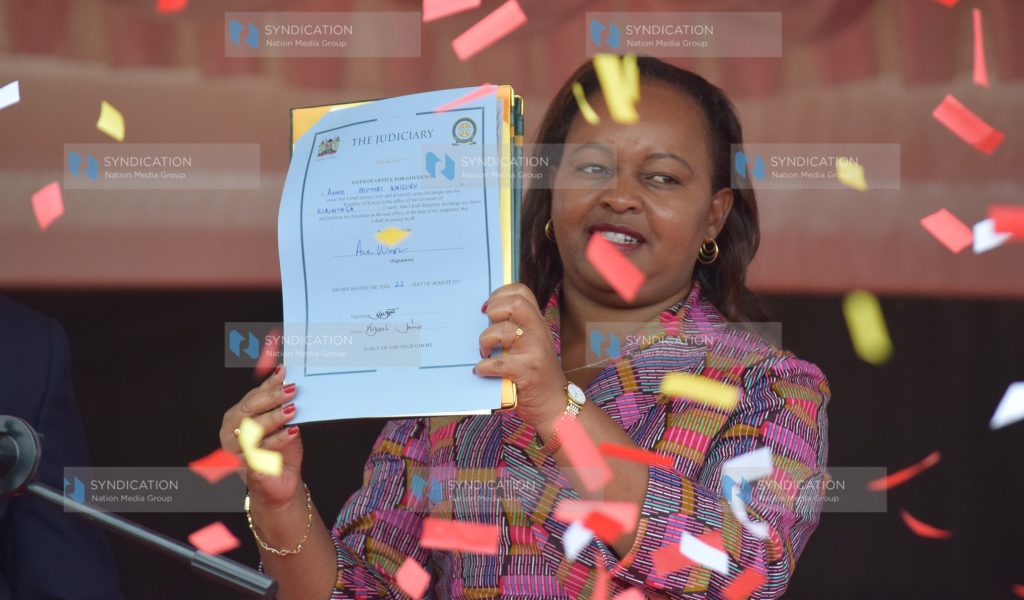 Kirinyaga governor Anne Waiguru