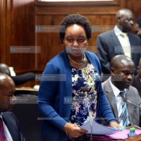 Kirinyaga Governor Anne Waiguru during Senate committee