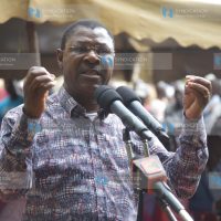 National Assembly Speaker Moses Wetangula addresses congregants