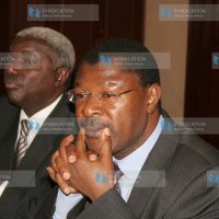 Foreign Affairs Minister Moses Wetangula addresses journalists