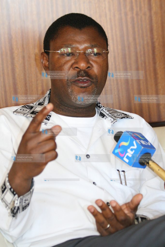 Foreign Affairs Minister Moses Wetangula addresses the Nation in Eldoret Town