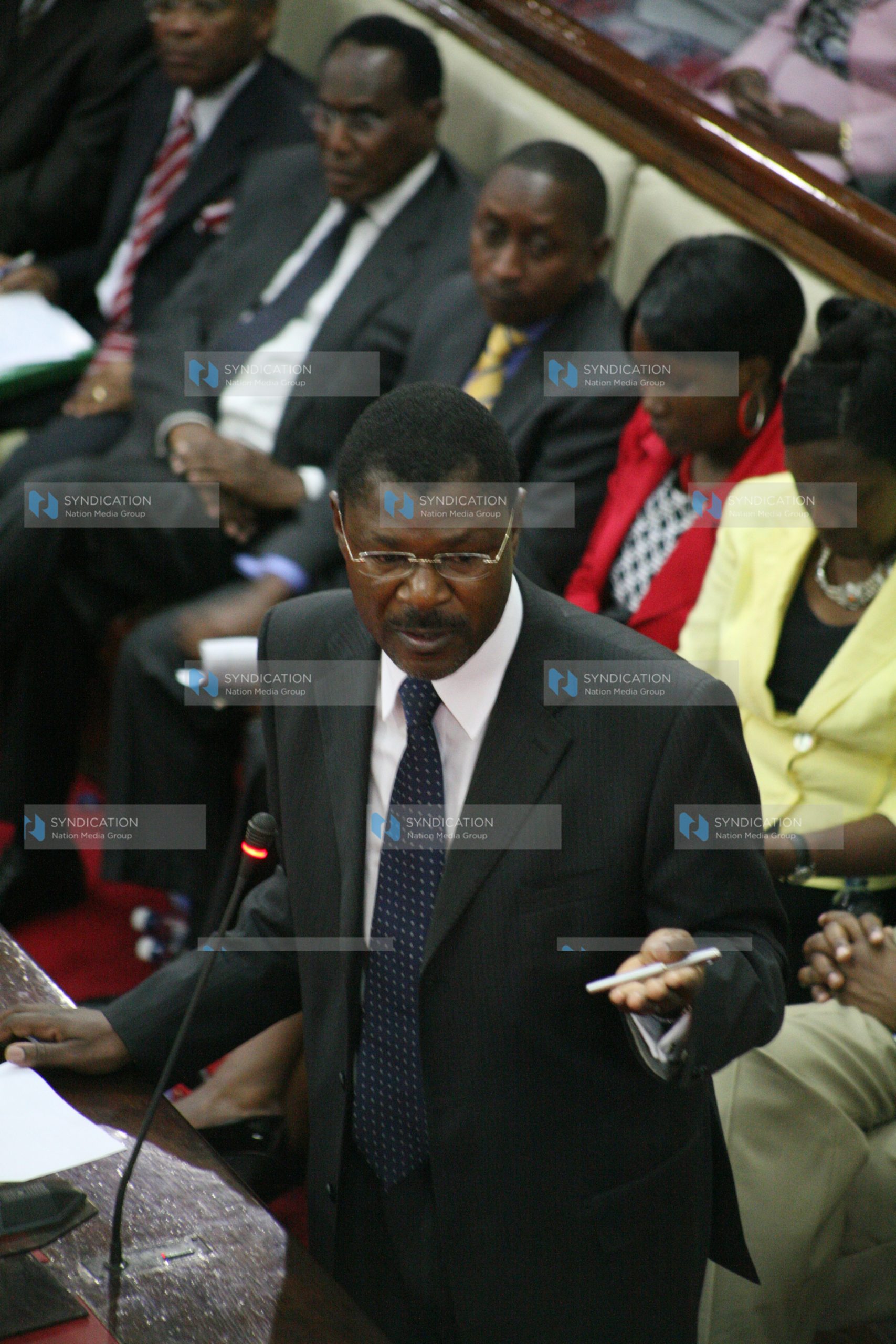 Foreign Affairs minister Moses Wetangula makes his submissions