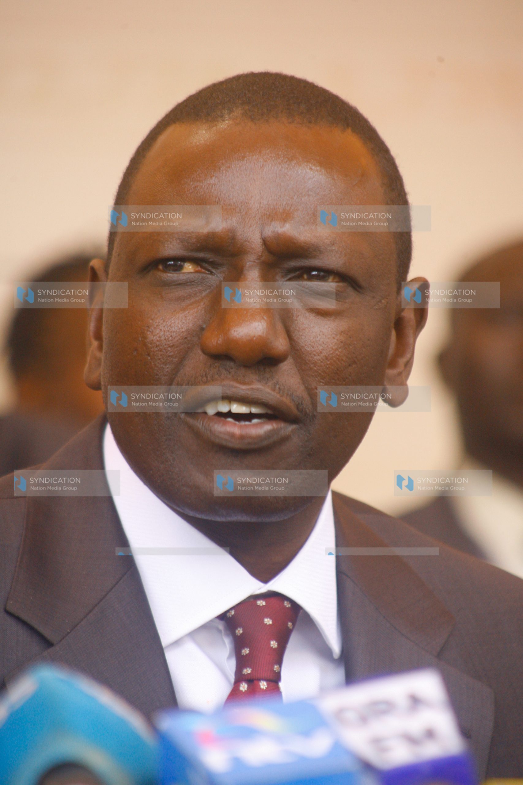 Minister for Higher Education William Ruto during the press Conference