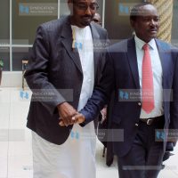 Kalonzo Musyoka (right) with Wiper Democratic Movement Deputy Party Leader Farah Maalim