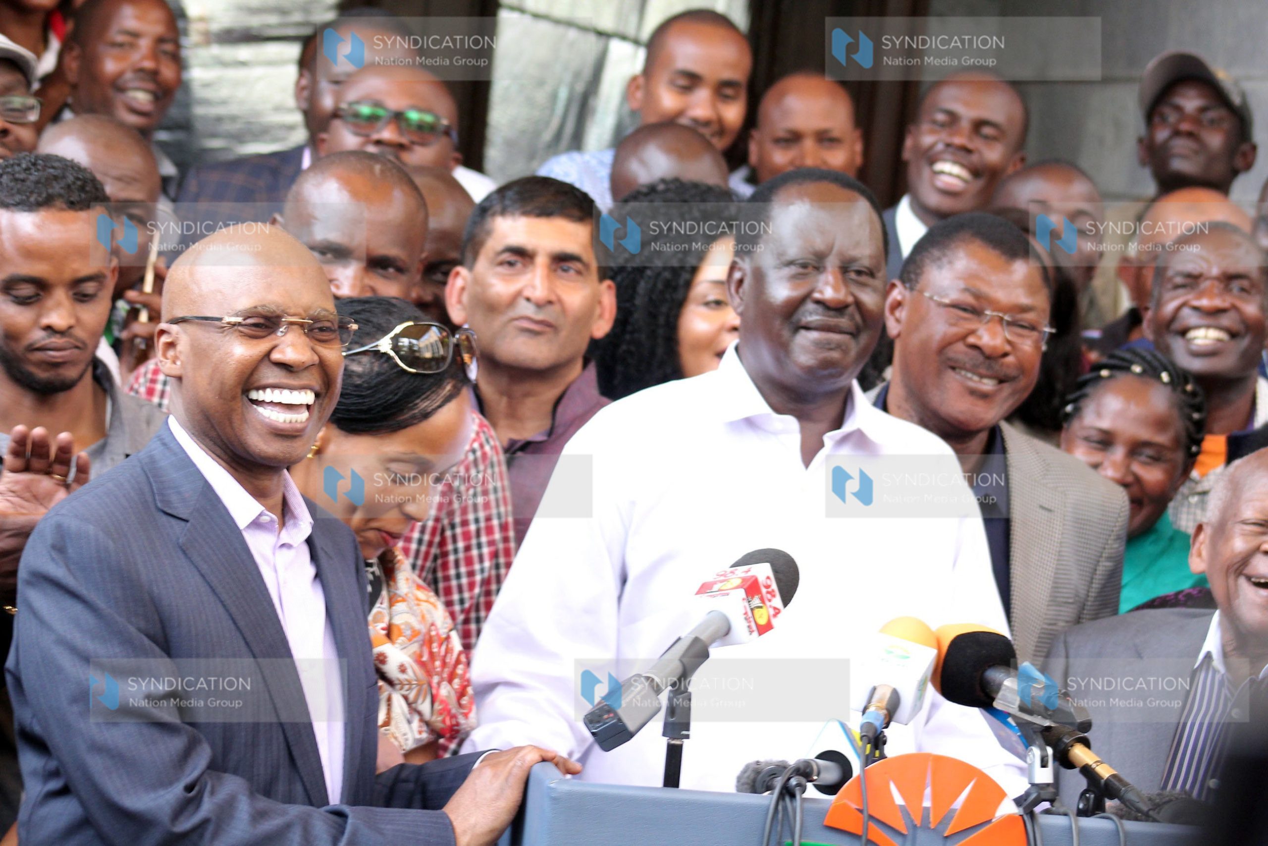 Businessman Jimi Wanjigi, NASA leader Raila Odinga, Bungoma Senator Moses Wetangula, and other legislators