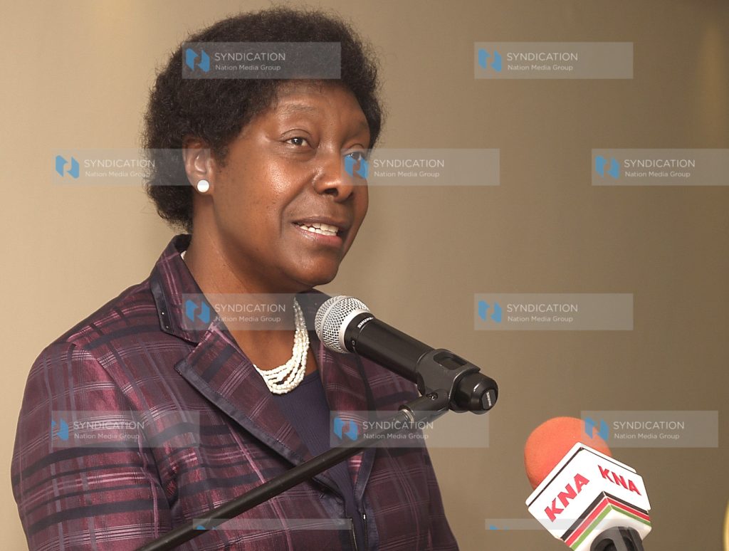 Water and Irrigation minister Charity Ngilu