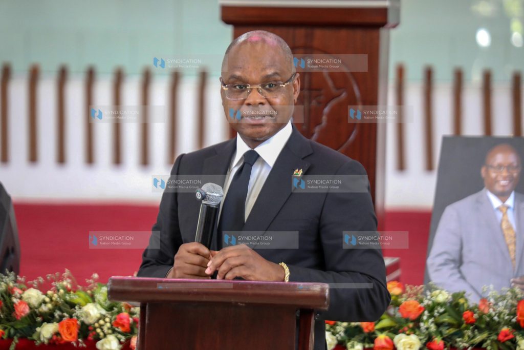 The Speaker of Senate Amason Kingi Jeffah