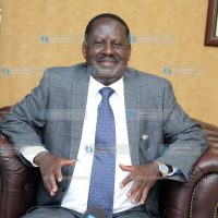NASA leader Raila Odinga at his office in Capitol Hill Nairobi