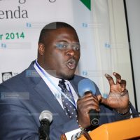 Young Parliamentarian chairman Johnson Sakaja speaks