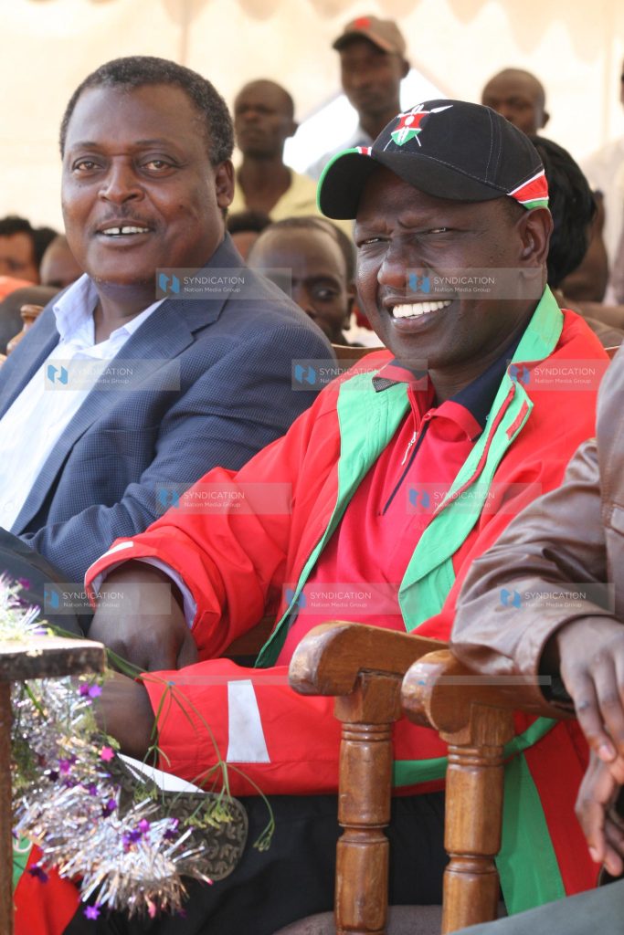 Eldoret North MP William Ruto and Lugari MP Cyrus Jirongo