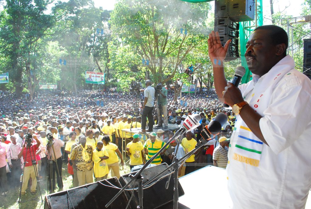Musalia Mudavadi addresses campaign rally at Muliro gardens