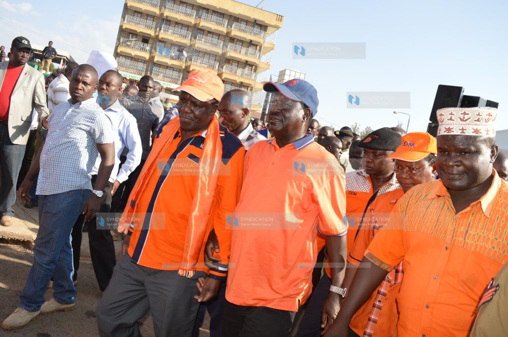 Odinga campaigns for the re-election of Governor Oparanya for a second term