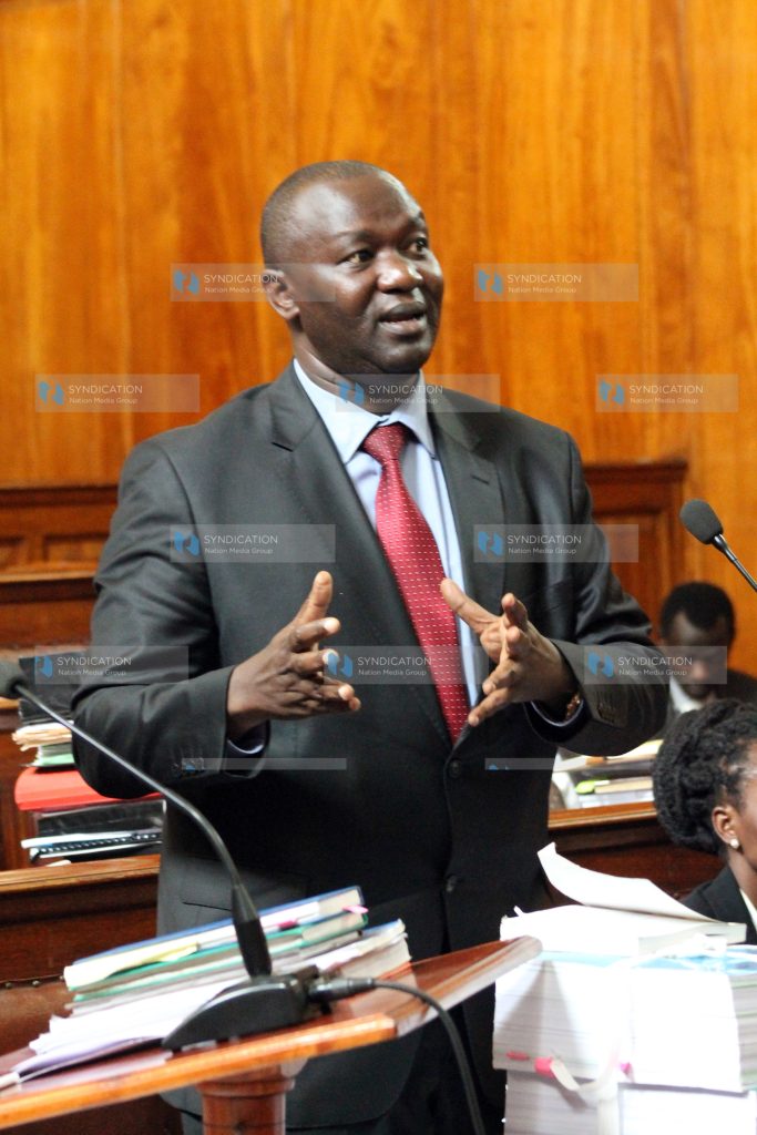 Lawyer Tom Ojienda for the National Lands Commission