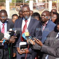 Lawyers, Prof. Tom Ojienda (centre)