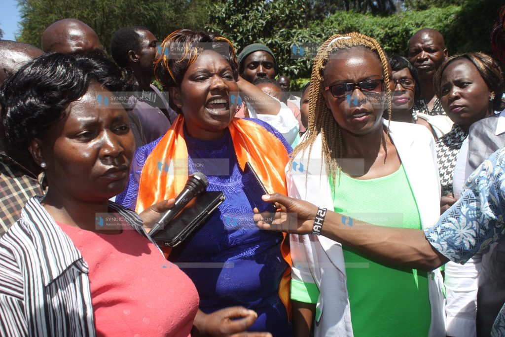 National Super Alliance (NASA) officials and supporters