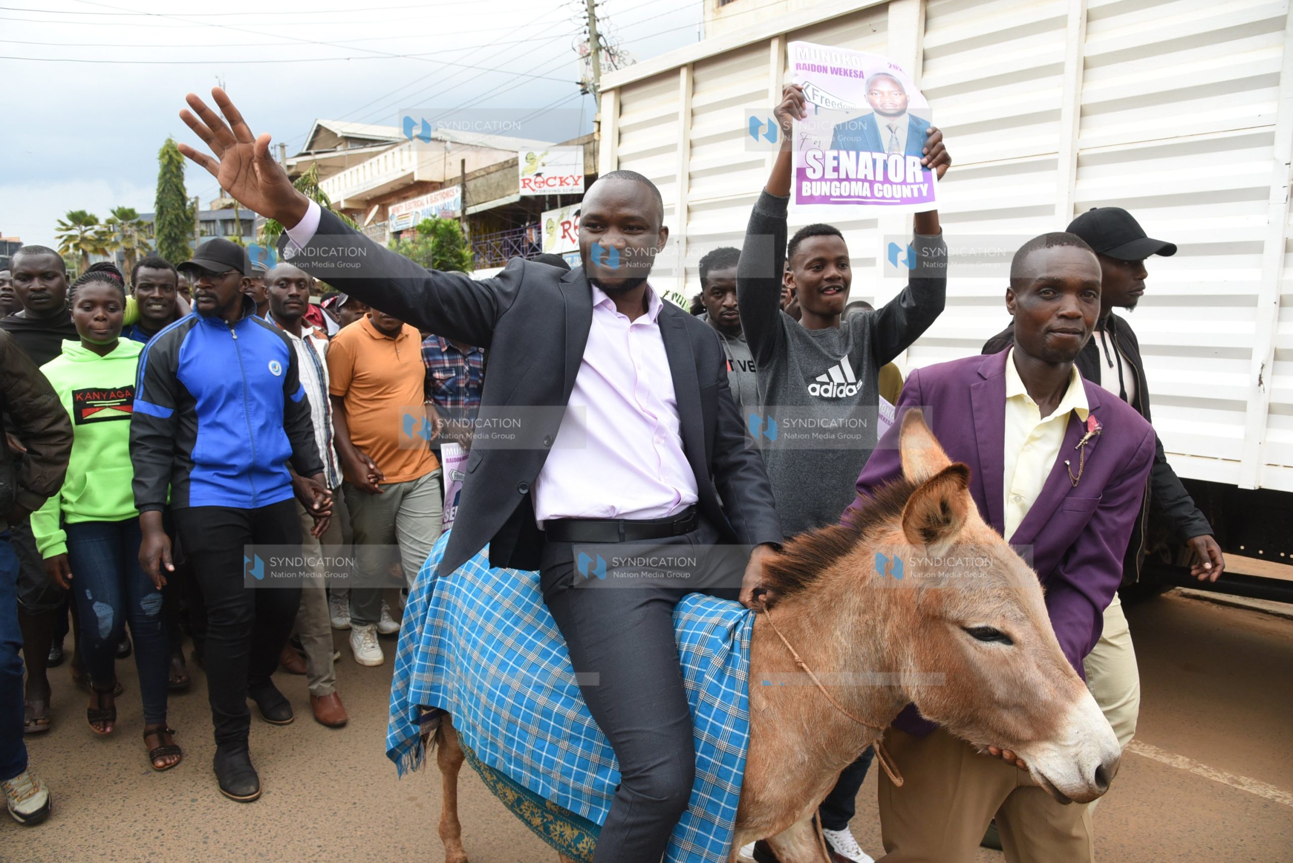 Raidon Wekesa Munoko, who is contesting for the Bungoma Senate seat