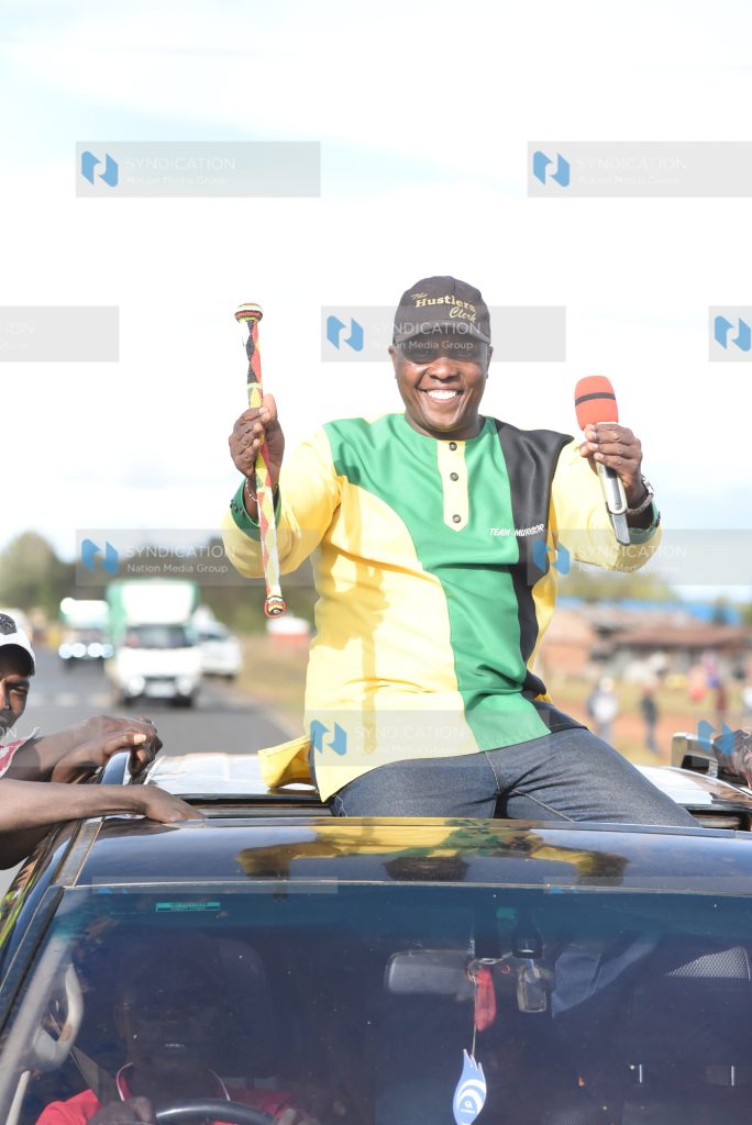 Campaign rush: Donald Murgor, an aspirant for the Moiben Constituency seat